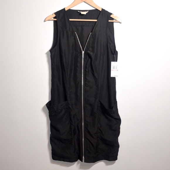 Michael Michael Kors NWT Silk Front Zipper Dress10 - Picture 3 of 11